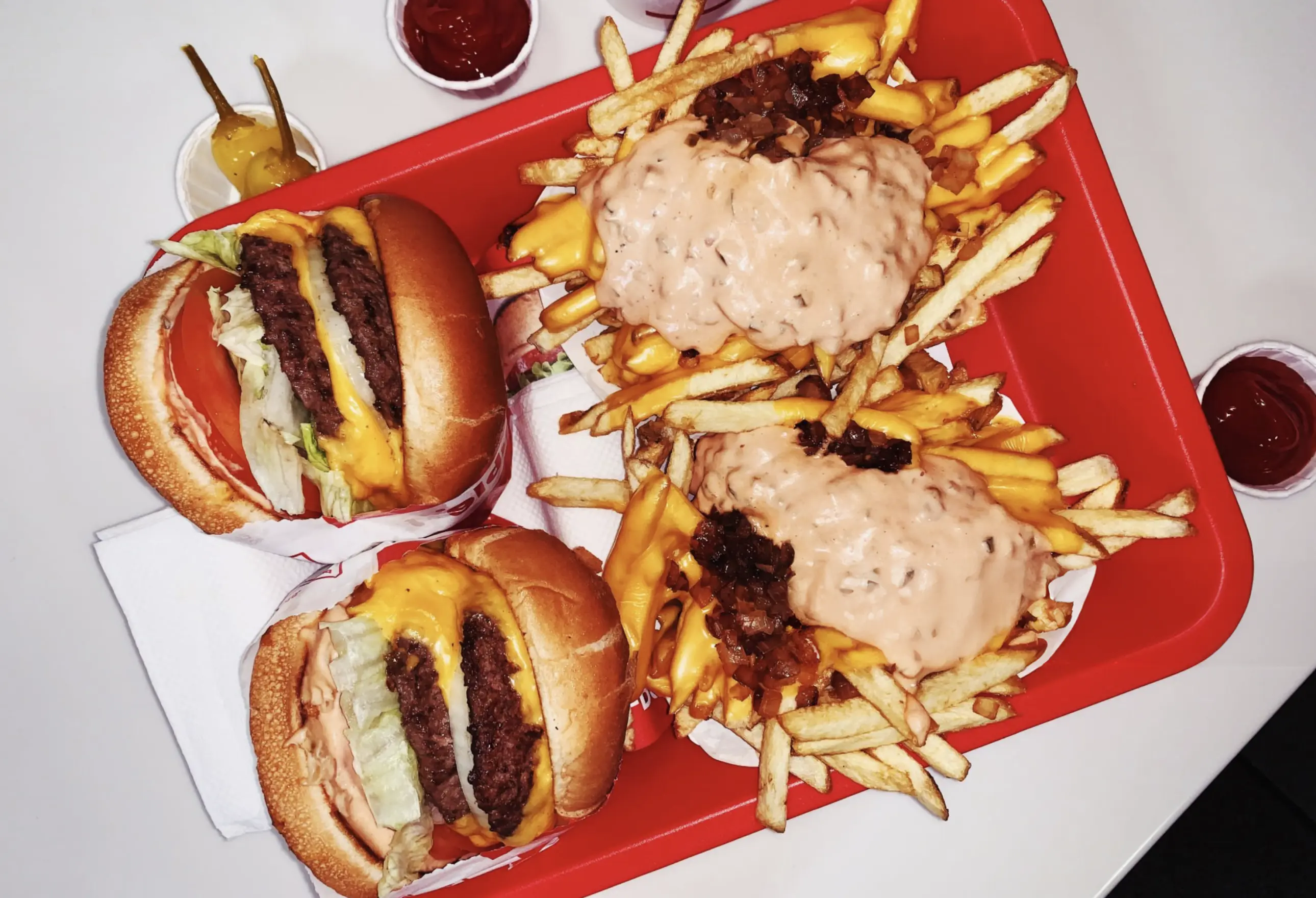burger-with-snacks